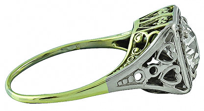 Vintage GIA Certified 1.14ct Diamond Engagement Ring