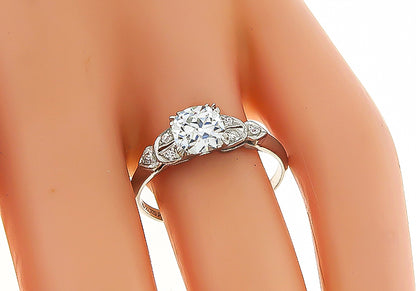 Vintage GIA Certified 1.15ct Diamond Engagement Ring
