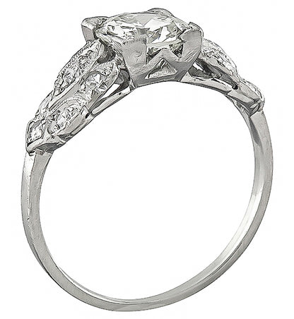 Vintage GIA Certified 1.20ct Diamond Engagement Ring