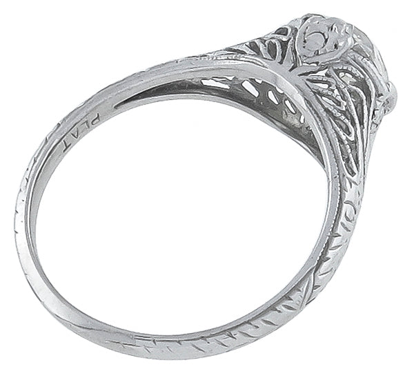 Vintage GIA Certified 1.39ct Diamond Engagement Ring
