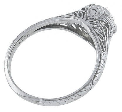 Vintage GIA Certified 1.39ct Diamond Engagement Ring