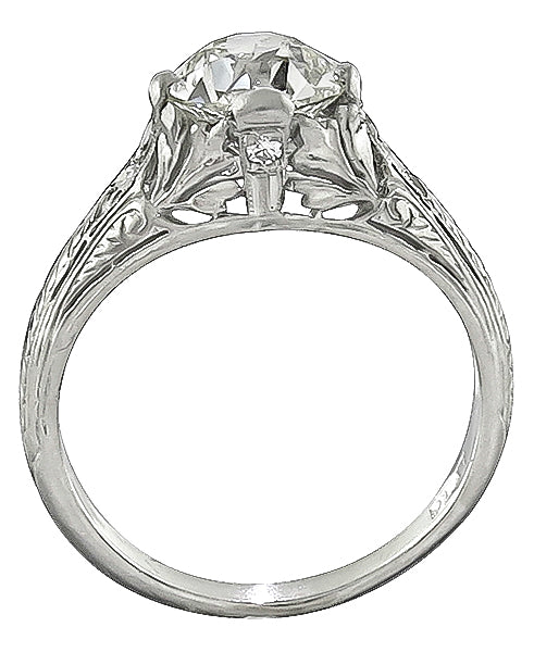 Vintage GIA Certified 1.50ct Diamond Engagement Ring