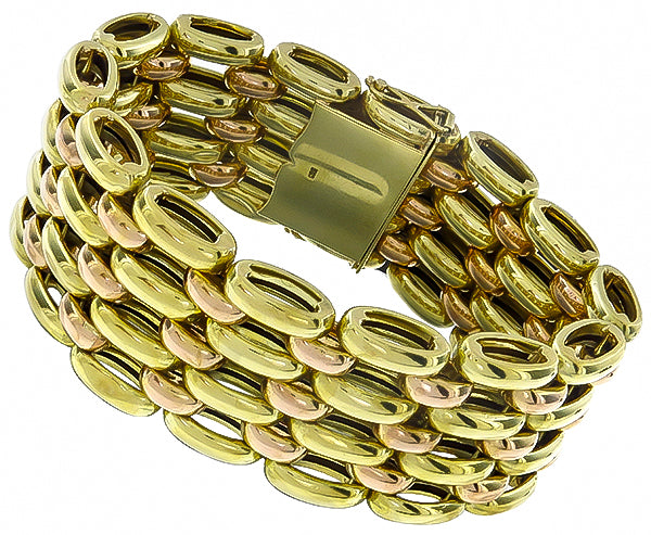 Vintage Two Tone Gold Bracelet