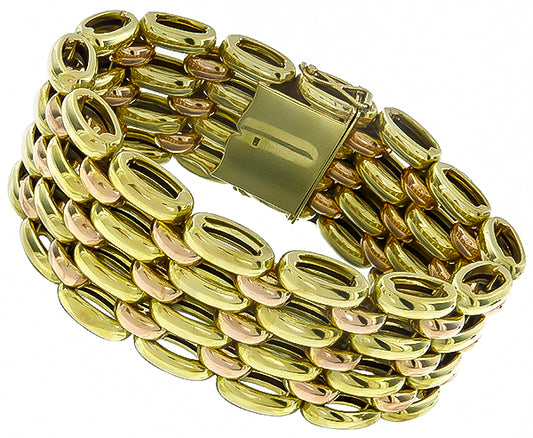 Vintage Two Tone Gold Bracelet