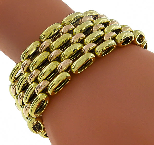 Vintage Two Tone Gold Bracelet