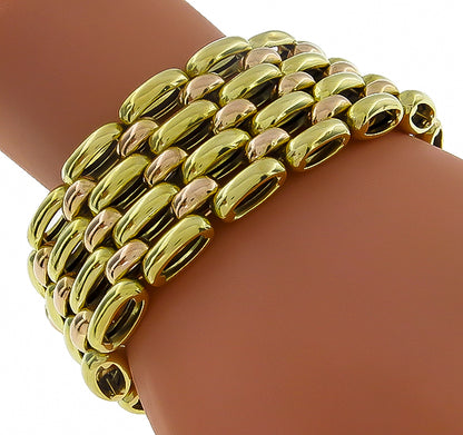 Vintage Two Tone Gold Bracelet