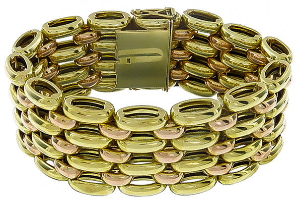 Vintage Two Tone Gold Bracelet