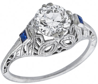 Vintage1.23ct Diamond Engagement Ring