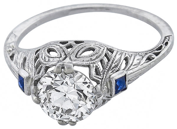 Vintage1.23ct Diamond Engagement Ring