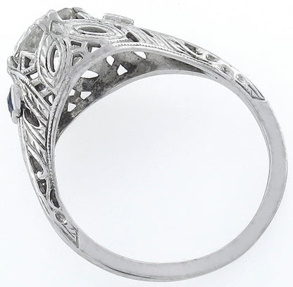 Vintage1.23ct Diamond Engagement Ring