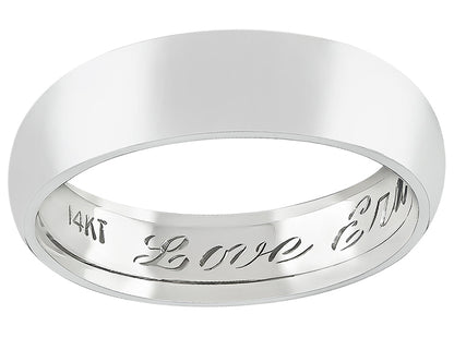 Vintage 5.5mm gold wedding ring timeless and elegant style