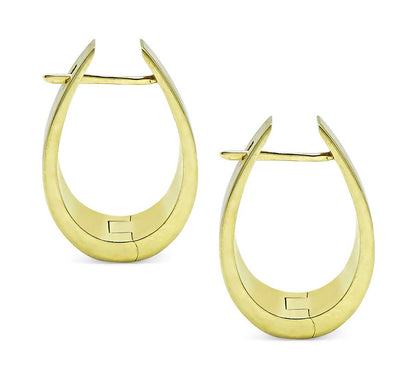 Vintage Cartier 18k gold earrings signed Spain classic luxury