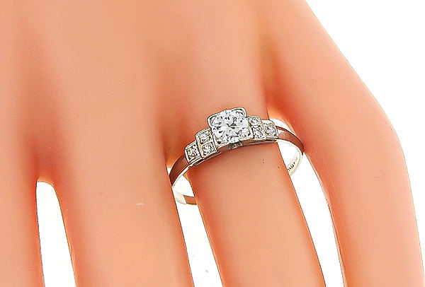 Vintage 0.45ct Diamond Engagement Ring