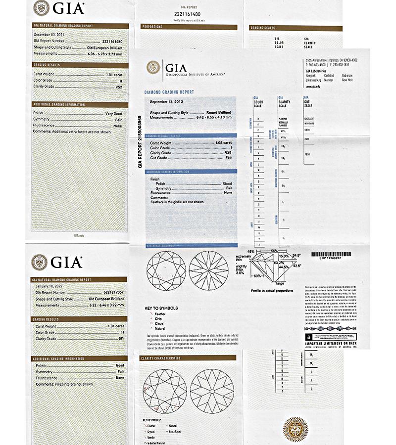 Art Deco GIA Certified 3.10cttw Diamond Sapphire Anniversary Ring