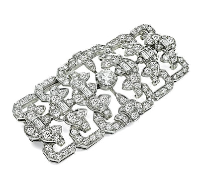 Art Deco 6.00ct Diamond Platinum Pin