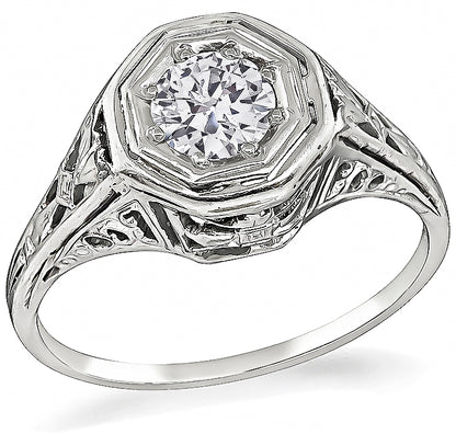 Vintage 0.40ct Diamond Engagement Ring