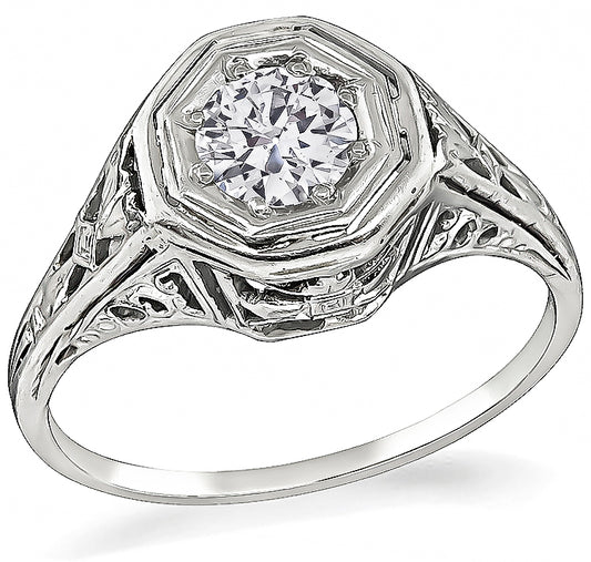 Vintage 0.40ct Diamond Engagement Ring