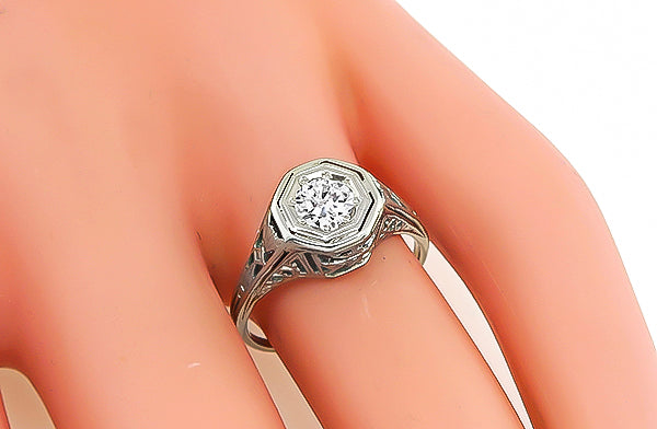Vintage 0.40ct Diamond Engagement Ring