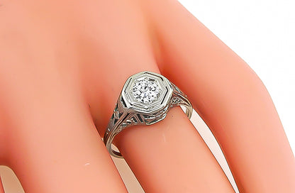 Vintage 0.40ct Diamond Engagement Ring