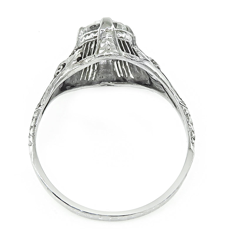 Edwardian 0.65ct Diamond Engagement Ring