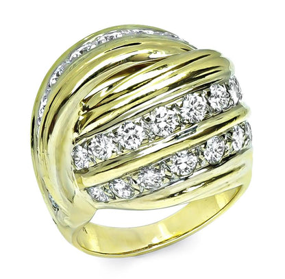 Estate 2.00ct Diamond Gold Ring
