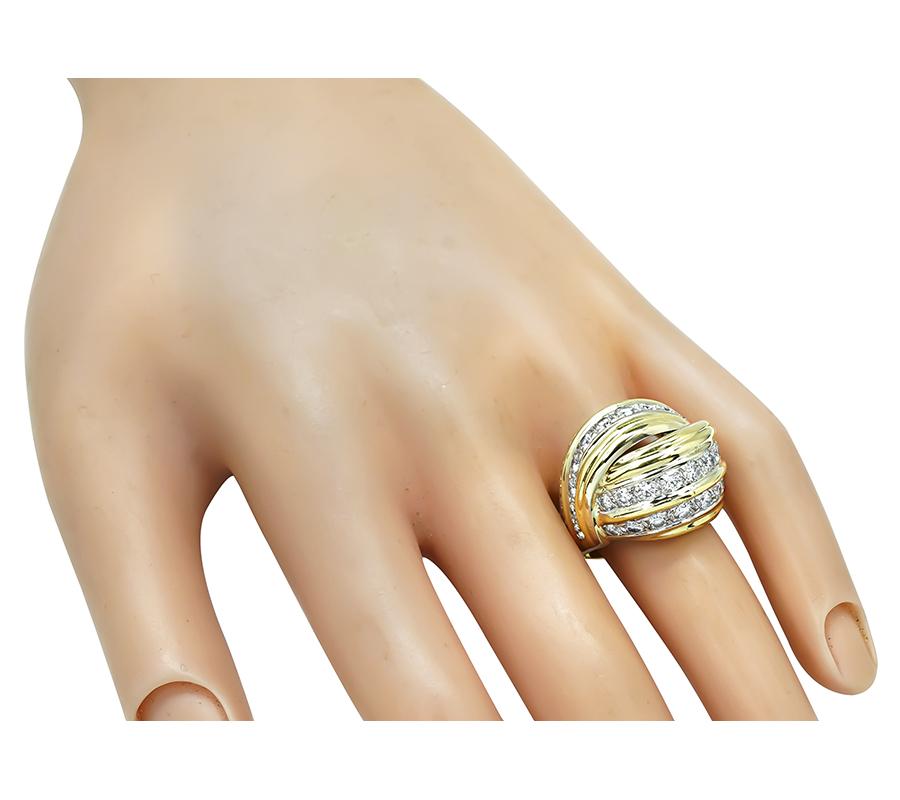 Estate 2.00ct Diamond Gold Ring