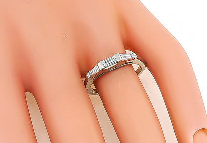 Estate 0.25ct Diamond Wedding Band