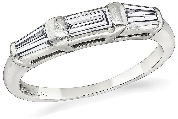 Estate 0.25ct Diamond Wedding Band