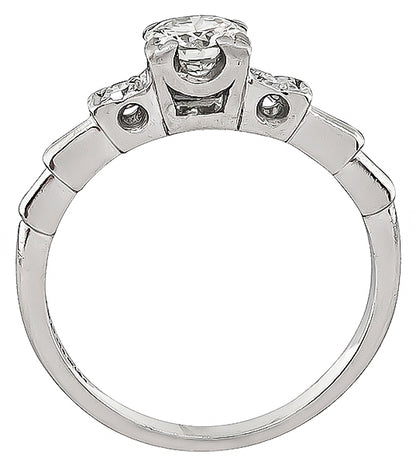 Vintage 0.50ct Diamond Engagement Ring