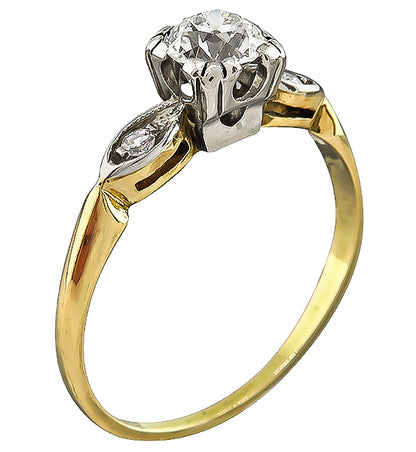 Antique 0.50ct Diamond Engagement Ring