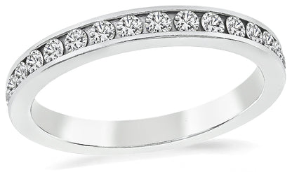 Estate 0.54ct Diamond Eternity Wedding Band