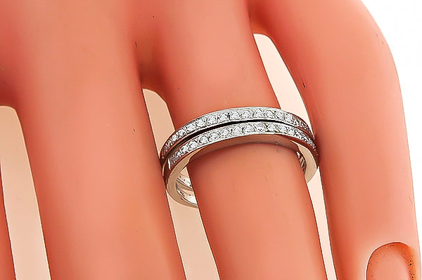 Estate 0.60ct Diamond Wedding Band Set