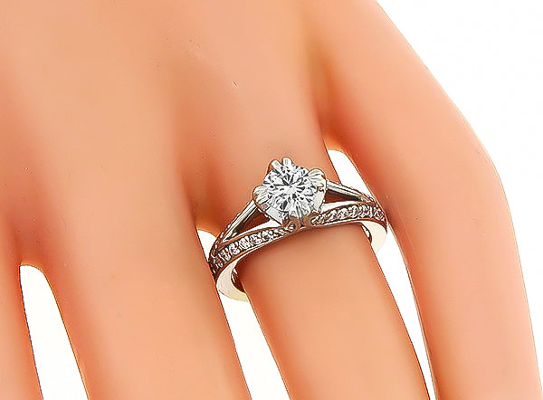 Estate 0.65ct Diamond Engagement Ring