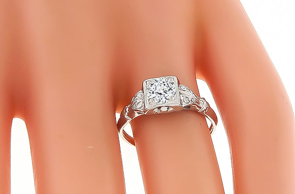 Vintage 0.60ct Diamond Engagement Ring