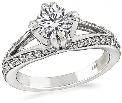 Estate 0.65ct Diamond Engagement Ring