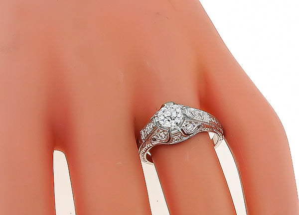 Estate 0.66ct Diamond Engagement Ring