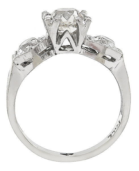 Vintage 0.80ct Diamond Engagement Ring