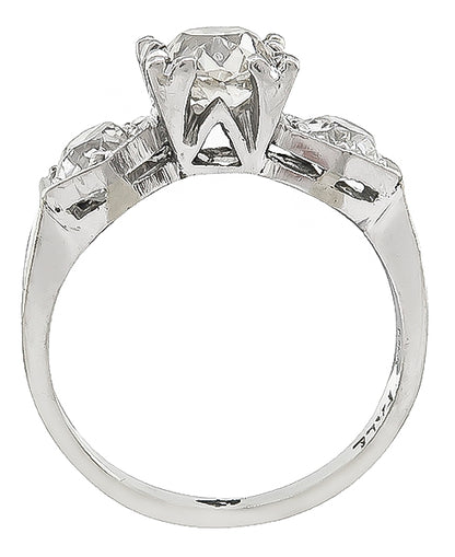 Vintage 0.80ct Diamond Engagement Ring