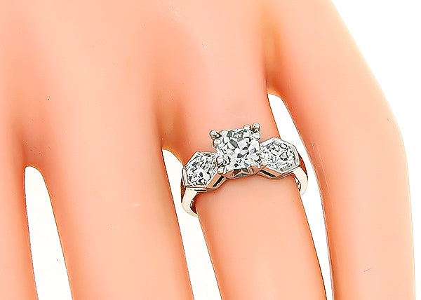 Vintage 0.80ct Diamond Engagement Ring