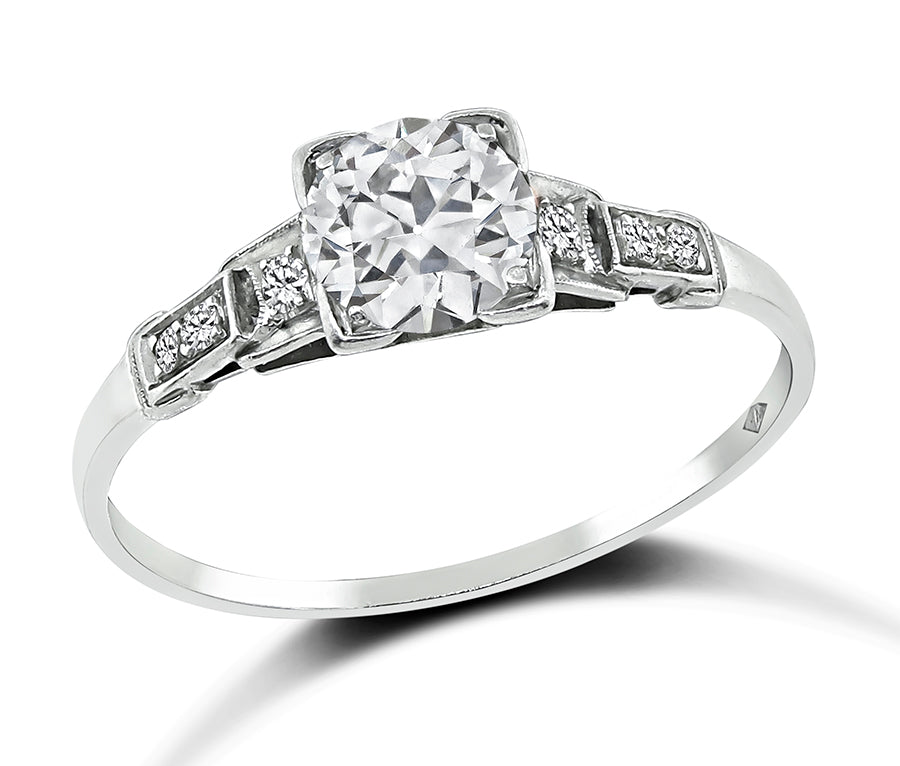 Estate 0.80ct Diamond Engagement Ring