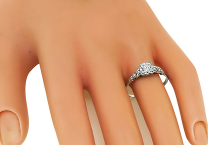 Estate 0.80ct Diamond Engagement Ring