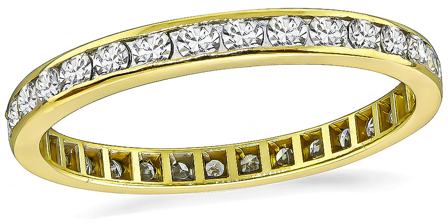 Estate 0.90ct Diamond Eternity Wedding Band