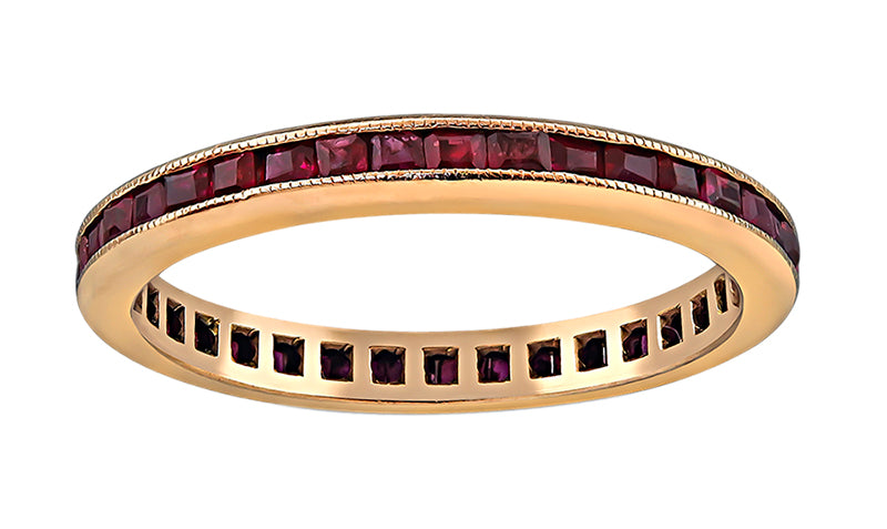 Estate 1.00ct Ruby Eternity Wedding Band