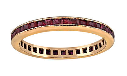 Estate 1.00ct Ruby Eternity Wedding Band