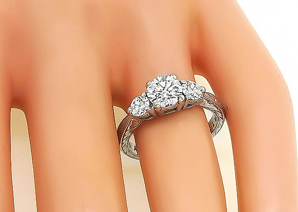 Estate 1.01ct Diamond Engagement Ring