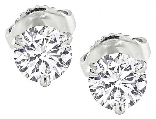 GIA Certified 1.04cttw Diamond Stud Earrings