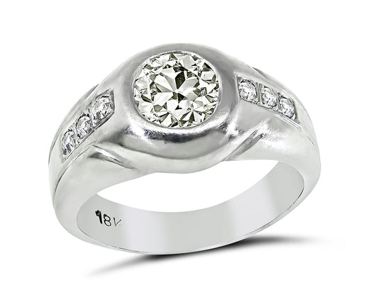 Estate 1.06ct Diamond Men's Ring