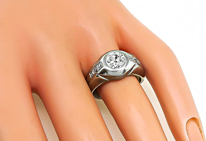 Estate 1.06ct Diamond Men's Ring