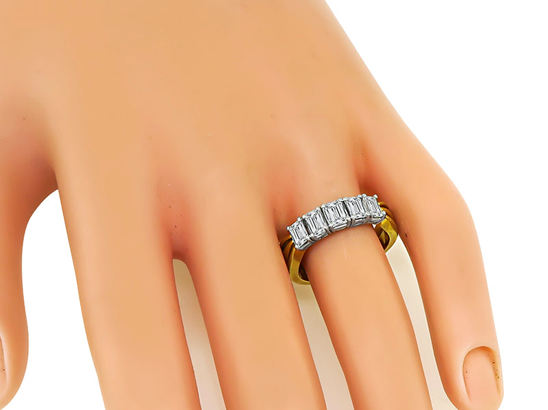 Estate 1.25ct Diamond Gold and Platinum Ring