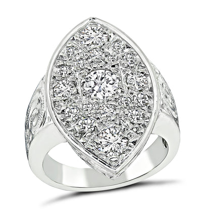 Vintage 1.30ct Diamond Gold Ring